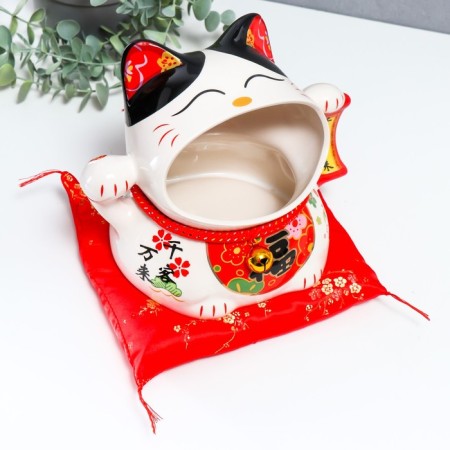 Souvenir stand ceramics "manei-nako with a sweatshirt" 22x17.5x18 cm-5