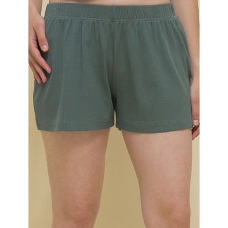 Women's shorts, size 44, green color-1