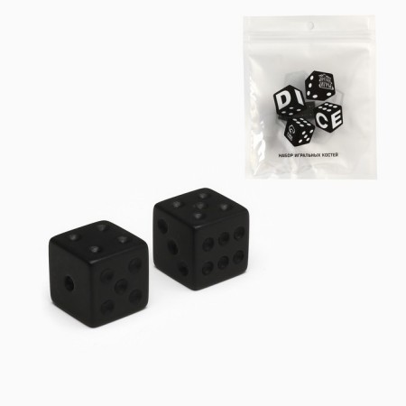 Dice Dig "Game time", 1.6 x 1.6 cm, set 2 pcs-1