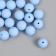 Beads for creativity plastic "Children's blue" matte d = 1.2 cm set 20 g
