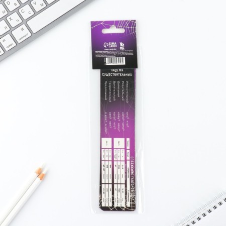 A set of cardboard bookmarks with hints, 5 pcs "Gothic"-5
