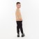 Kit for children (sweatshirt, trousers), beige/black mix, height 152 cm