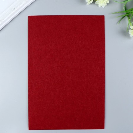 Hard felt 1 mm 20x30 cm burgundy