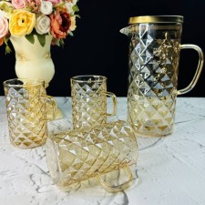 Drinking drink Lenardi, 6 glasses and a decanter 1.3 l