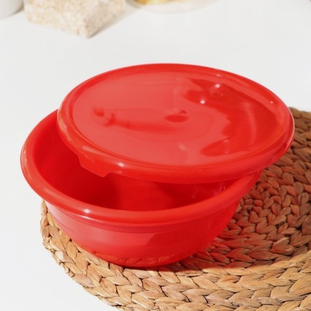 Bowl with a lid, 2.1 l, color mix-1