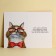Postcard "Congratulations", good cat, 12 × 18 cm
