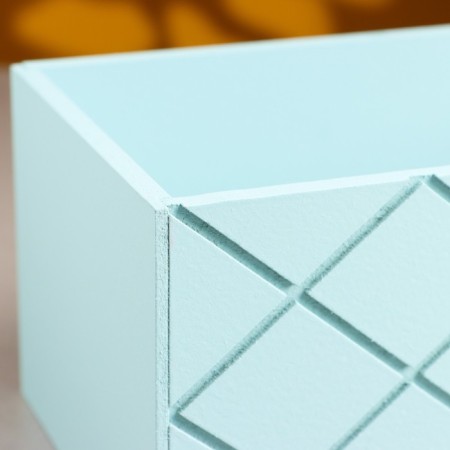 Wooden Kashpo "Hellas Bolshaya, Pack", 25 × 12.5 × 10 cm gray-blue-3