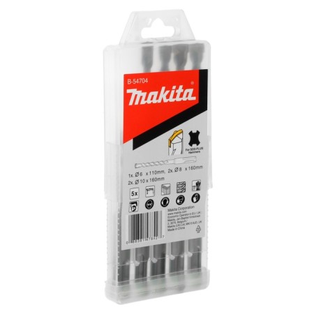 Set of drill Makita B-54704, SDS-Plus, 6-8-10 mm, 5 pcs.-2
