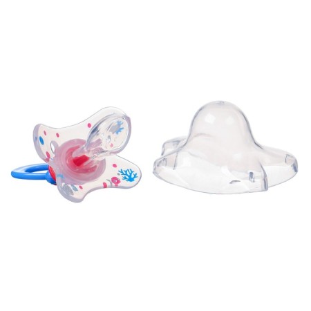 Nipple - dummy, SL, ORTD +12 months, with a cap "Bunny", blue-5