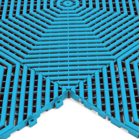 Modular coating, 40 × 40 × 1.8 cm, plastic, blue, set 6 pcs.-5