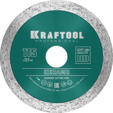 Diamond disk Kraftool 36684-115, continuous, d = 22.2 mm, 115 mm