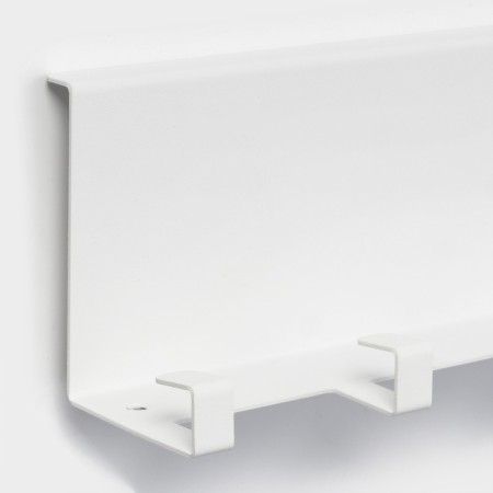 Shelf with hooks "Loft Art", 50 × 10 × 7.5 cm, white color-3