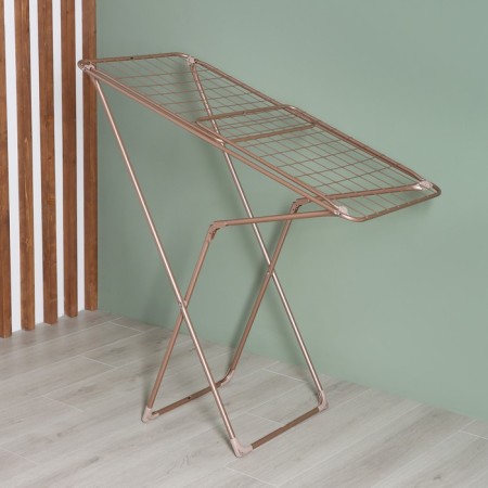 Sushilka for linen is floor folding, working length 20 m, height from the floor 95 cm, width 54 cm, color pink gold-3