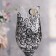 Set of wedding glasses "luxury", black - white