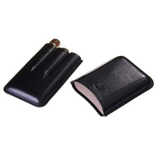 Портсигар черный для 3 сигар D 2,1 см, 14,5 × 10 × 3,5 см