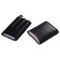 Black cigarette case for 3 cigars d 2.1 cm, 14.5 × 10 × 3.5 cm