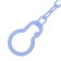 Holder for the nipple - dummy "God's cow", on the chain, the color is blue