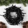 Garland “thread” 10 m, IP65, UMS, dark rubber thread, 100 LED, warm white glow, 220 V