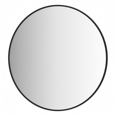 Mirror in the frame D 70 cm, evoForm, black color