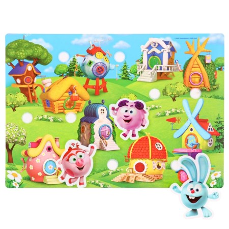 Developing Velcro game, designer “Fun Velcro. Who lives where? ", Smeshariki-2