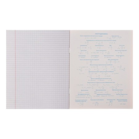 Subject notebook, 48 sheets in the cell of "neoclassic", physics, covered cardboard, with reference information-3
