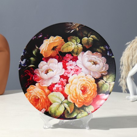 Decorative plate "Zhostovo", type 2, d = 20 cm