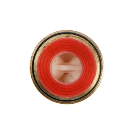 Kran-Buks 102185, 1/2 ", 24 slots, 90 degrees, short rod, brass-2