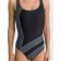 Women's swimsuit for the ATEMI SWAE 03C pool, black/gray color, size 42
