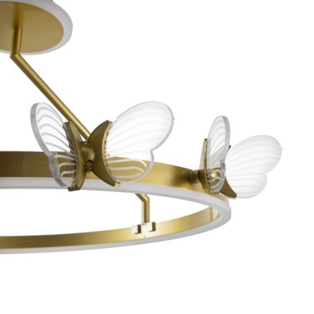 LUSTER "Butterflies" LED 68W 3000-6000K gold 50x50x27.5 cm Bayerlux-6