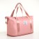 Sports bag with lightning, with an increase, external pocket, pink color