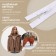 Lightning "Spiral", No. 5, detachable, automatic lock, 70 cm, white color