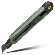 Нож технический Deli HT4018L 112888, софттач, зеленый, 18 мм