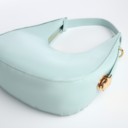Bag Women's Baget with a zipper, blue color-4