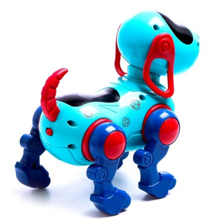 IQ DOG robot pillbox, sings, works, works from batteries, blue color-2