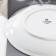 Porcelain plate flat dots nube, d = 26 cm, white color