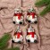Christmas tree decoration "Bear in a scarf" (set 4 pcs) 5.5x8 cm, silver