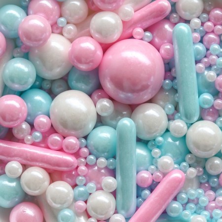 Sugar confectionery: blue, white, pink, 25 g.-7