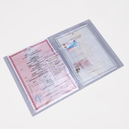 Folder for documents, 2 sets, white color-3