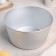 Bread form, 18 × 18 × 9 cm, medium, round, silver color