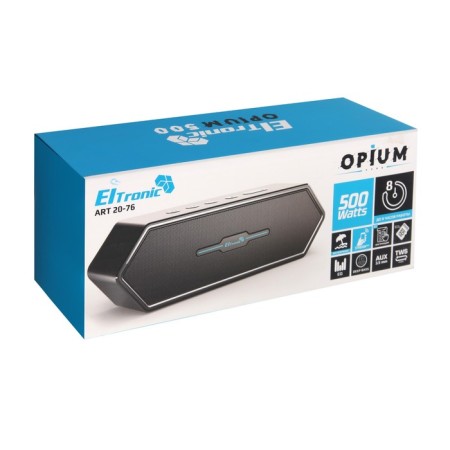 Eltronic Opium portable column, 50 watts, 2000 mAh, Microsd, BT, AUX, TWS, IPX7-5