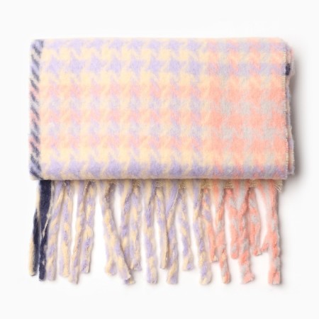Female scarf, pink/lilac color, size 30x180-2