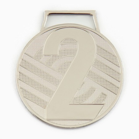 Prize medal 004 diam 5 cm. 2 place. Color ser. Without a tape-2