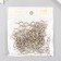 Screw-eye screw for fastening paintings, silver photographs (set 100 pcs) 1.8x0.9 cm