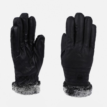 Gloves male, dimensionless, with insulation, black color