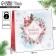 Laminated square Snow, 30 x 30 x 12 cm, new year