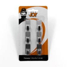 Self -adhesive hooks Joy Home, rectangle, 6 pcs