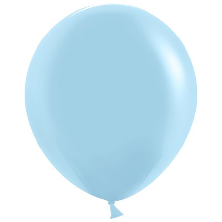 Latex ball 18 ", blue, pastel, set 25 pcs.
