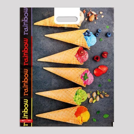 Package "Ice Cream", polyethylene with a cut pen, 80 μm, 41 x 51 cm