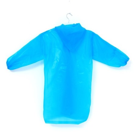 Children's raincoat with reflective elements, blue color (120-160 cm)-5