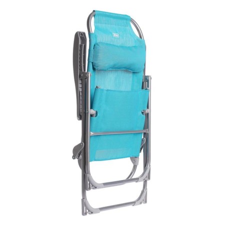 Folding chair, 75x59x109 cm, turquoise color-5